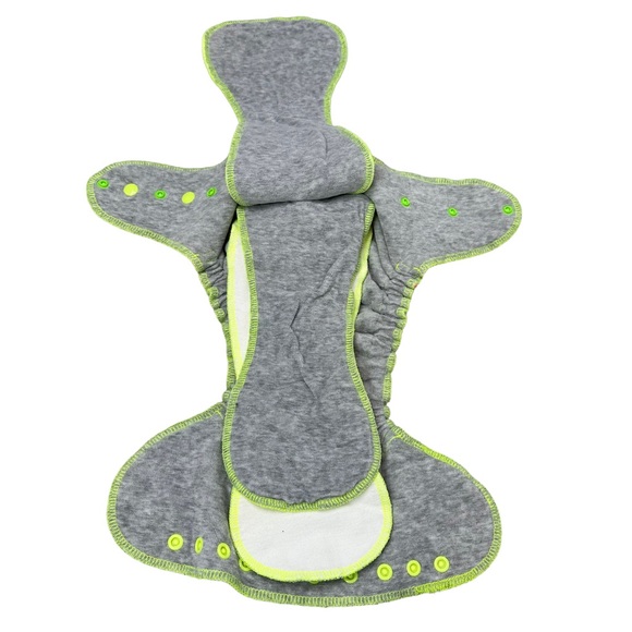 Twinkie Tush Cloth Diaper Fabric Diaper Baby Adjustable Pink Gray - Picture 6 of 9